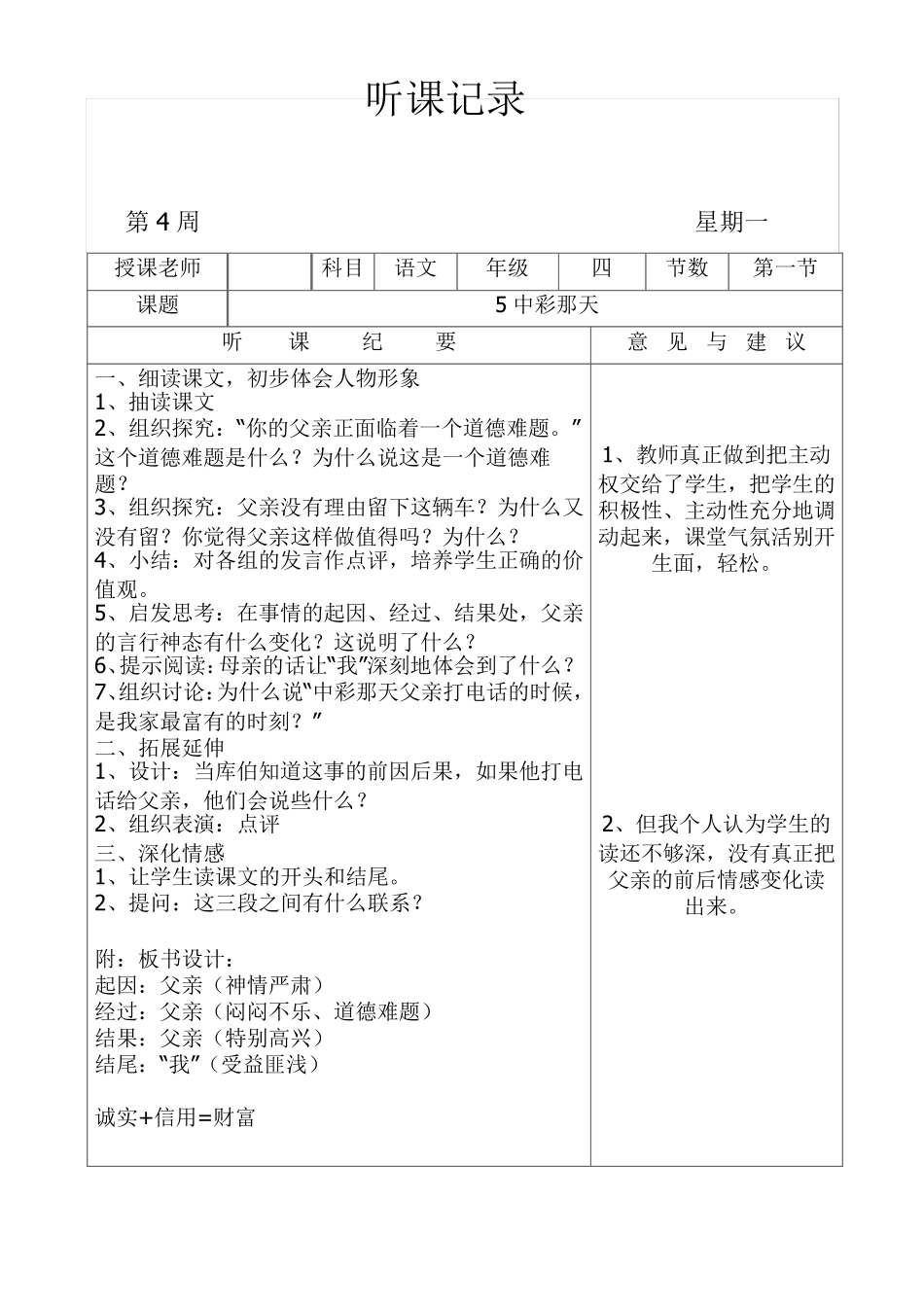 校长听课记录8_第2页