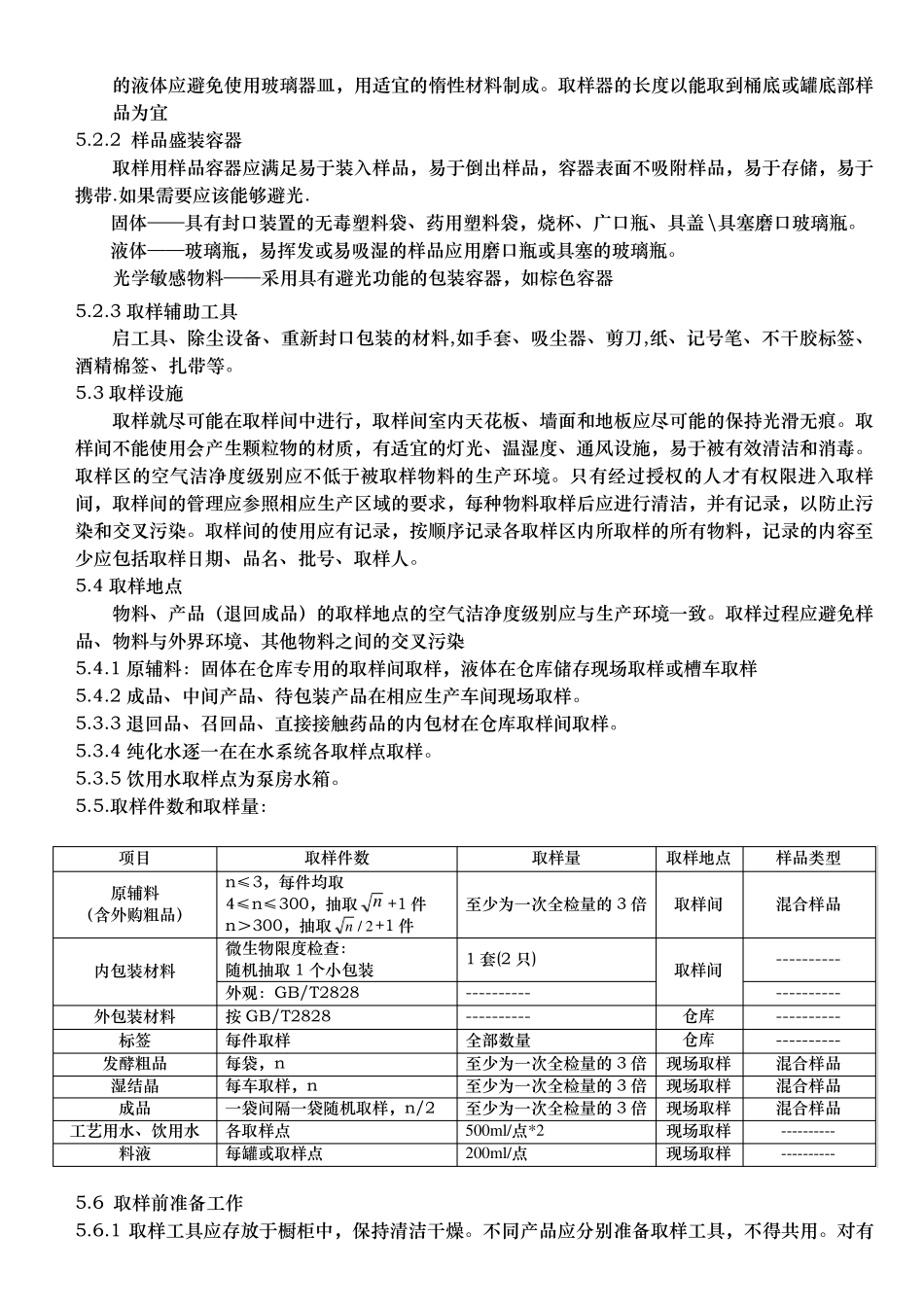 样标准操作规程(符合取样指导原则)_第2页