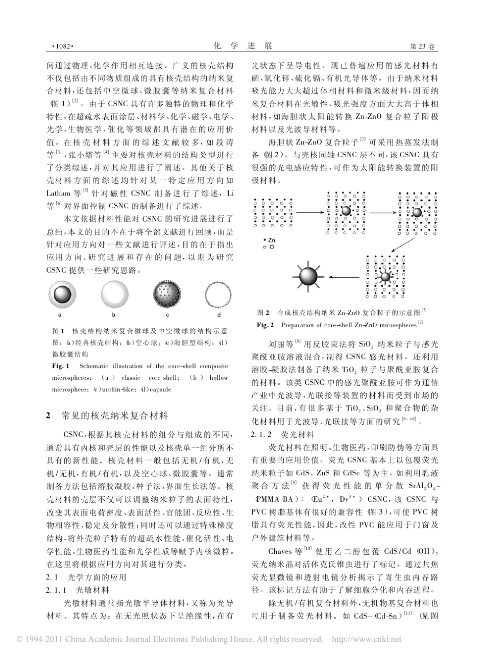 核壳结构纳米复合材料的制备及应用_第2页