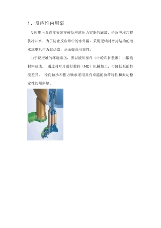 核泵种类大全兼图片