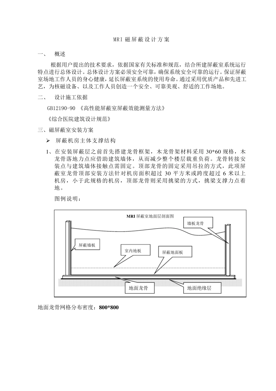 核磁共振室磁屏蔽室设计施工方案_第1页