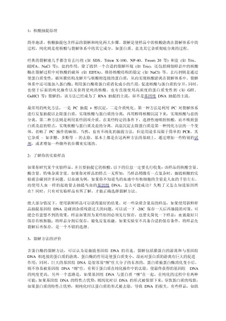 核酸提取细节