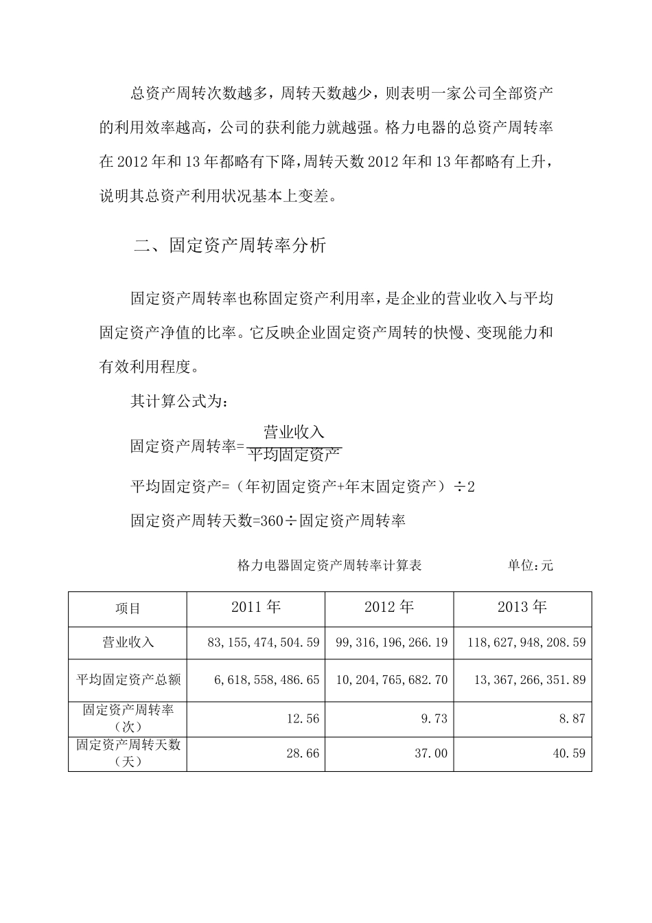 格力电器营运能力分析_第2页