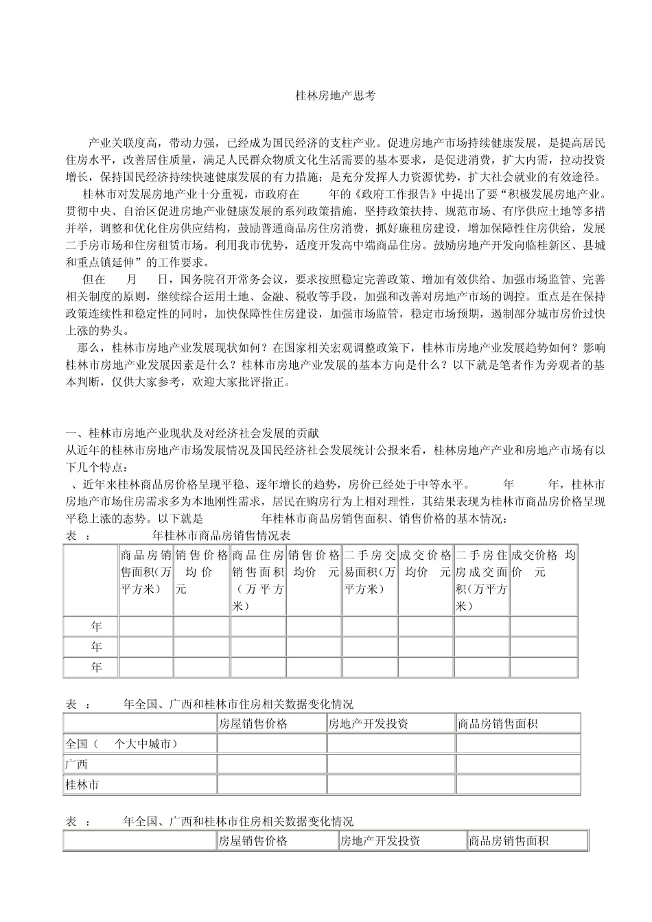 桂林房地产现状分析及思考_第1页