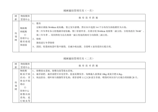 桃树管理月历