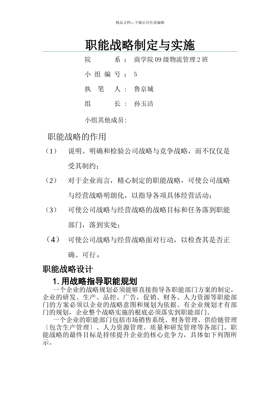 职能战略制定与实施_第1页