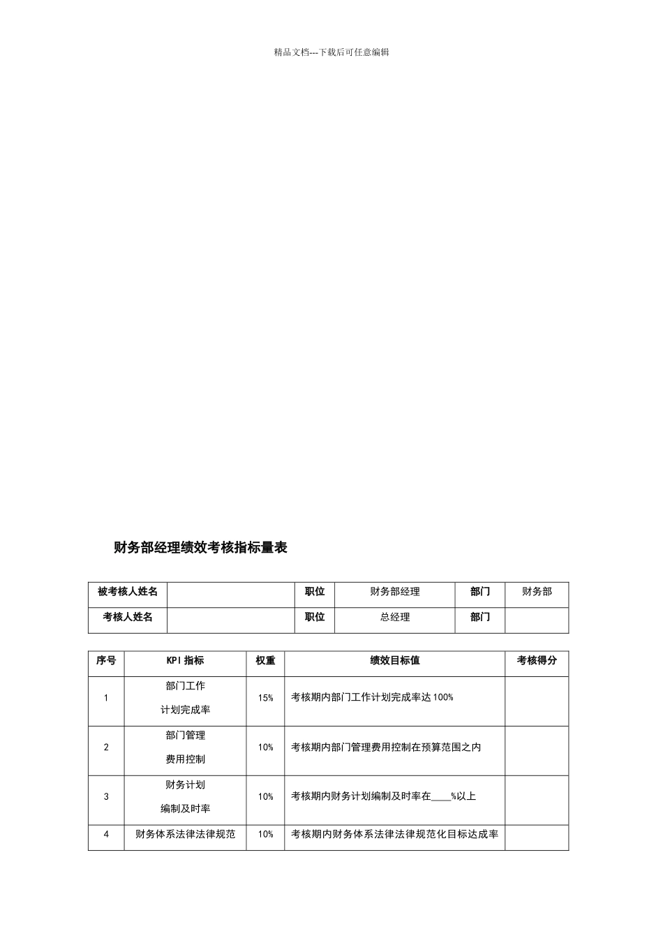 职能部门考核指标_第3页