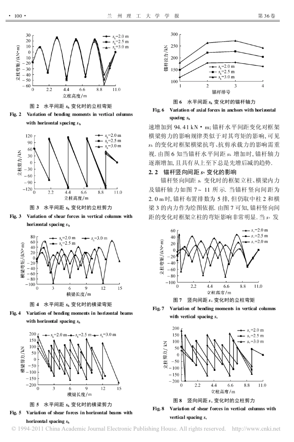 框架预应力锚杆支护结构中锚杆间距的设计参数_第3页
