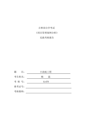 案例二小浪底工程