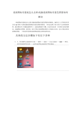 桌面图标有蓝底怎么去掉电脑桌面图标有蓝色阴影如何解决