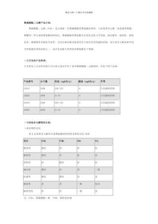 聚碳酸酯二元醇产品介绍