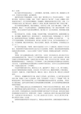 桔子作文说明文