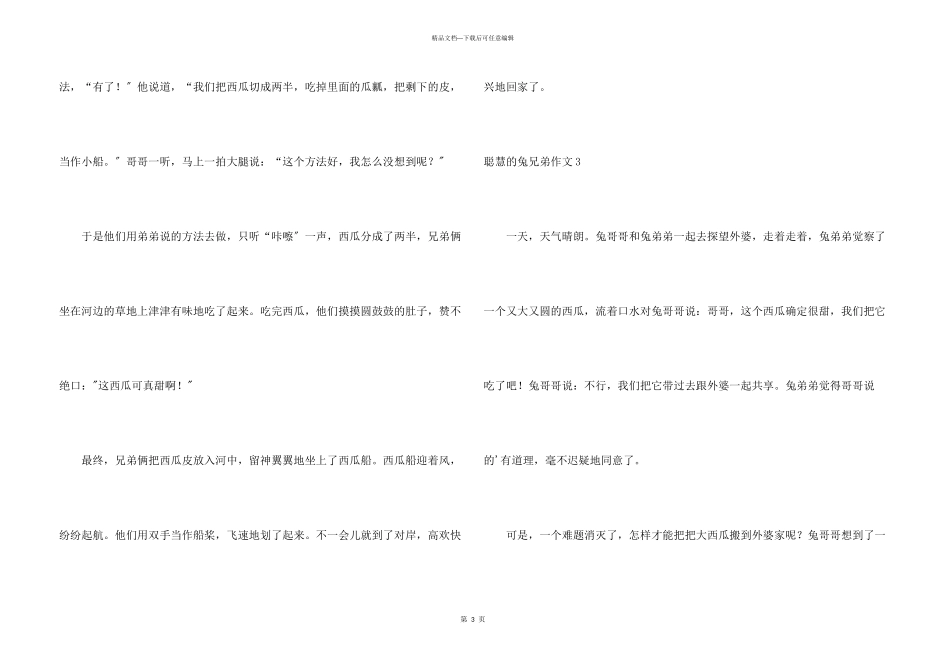 聪明的兔兄弟_第3页