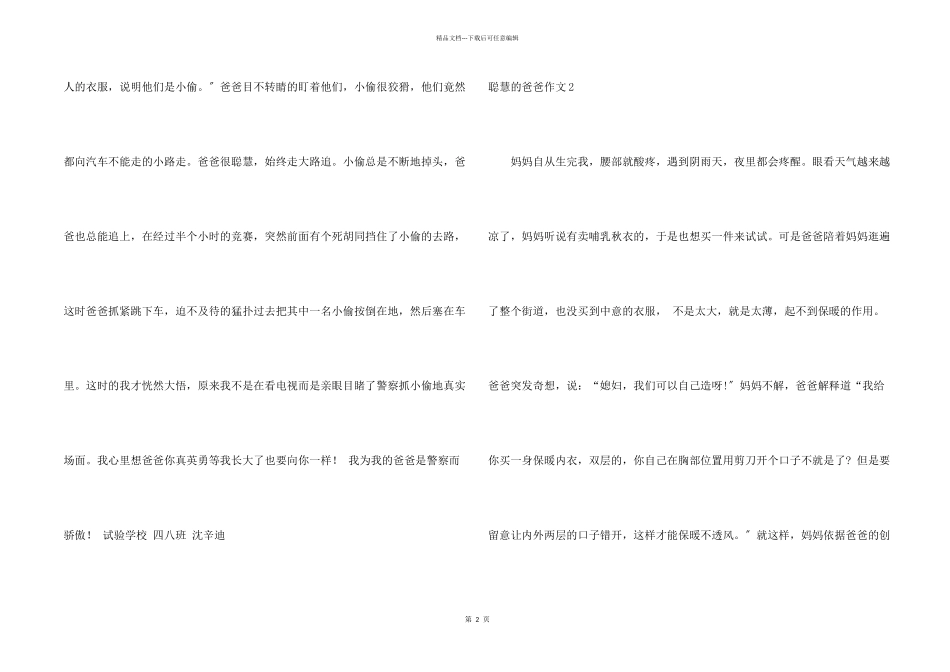 聪明的爸爸15篇_第2页