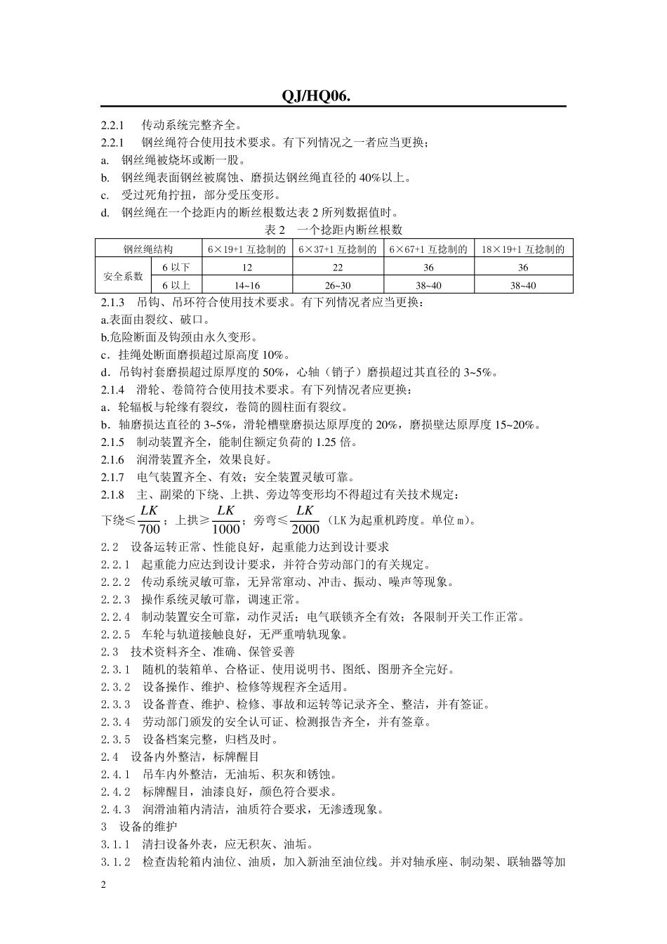 桥式起重机检修规程_第2页