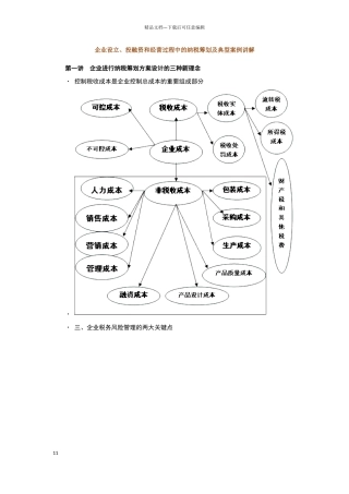 肖太寿企业设立、投融资和经营过程中的纳税筹划及典型案例讲解