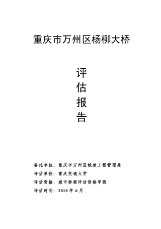 桥梁安全性评估实例