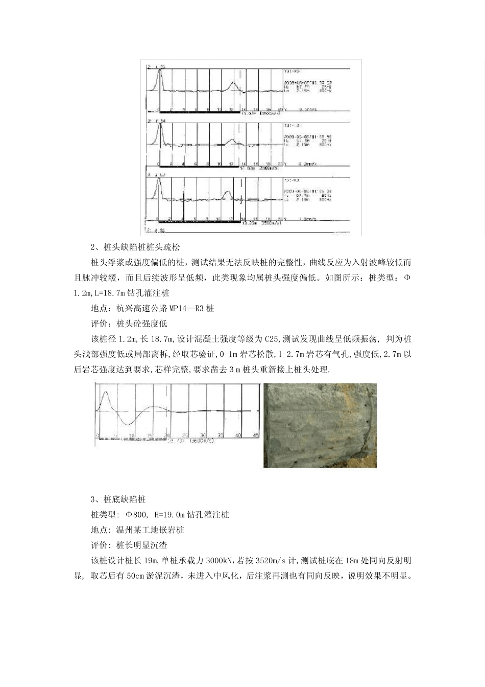 桩基低应变检测曲线实例分析(葵花宝典)_第3页