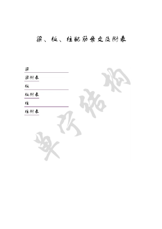 梁、板、柱配筋规范要求汇总