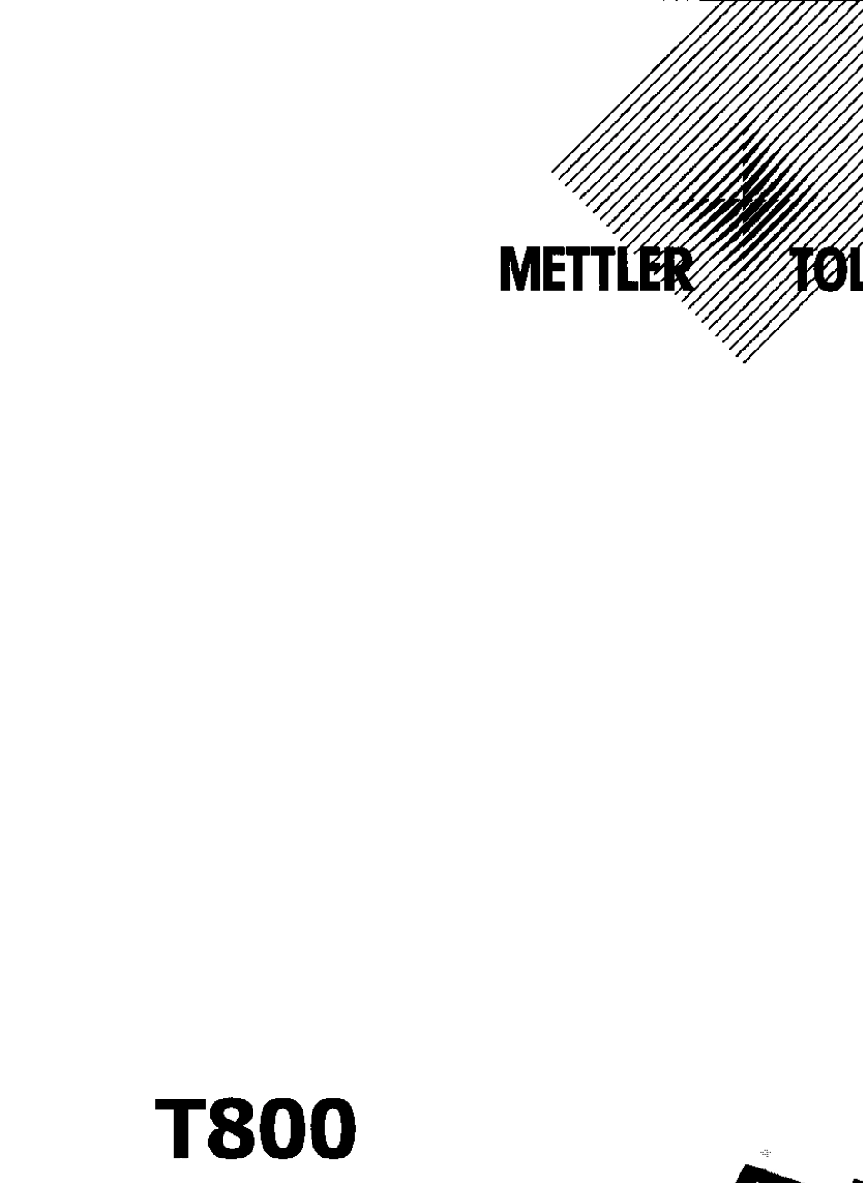 梅特勒托利多T800称重系统操作手册_第1页