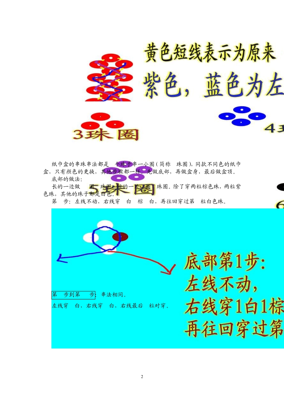 梅花串珠纸巾盒的步骤教程_第2页