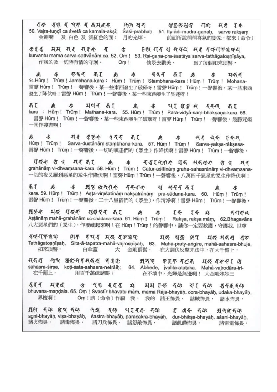 梵文楞严咒图片打印(根据彭伟洋居士的版本再编辑)_第3页