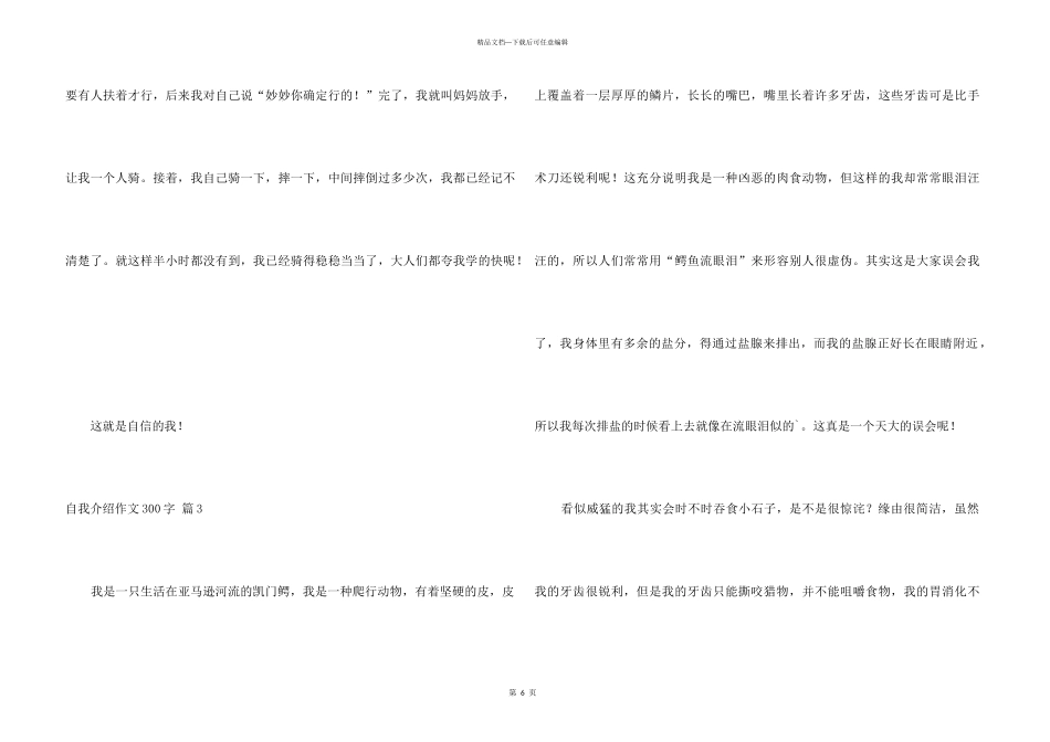 自我介绍300字集合6篇_第3页