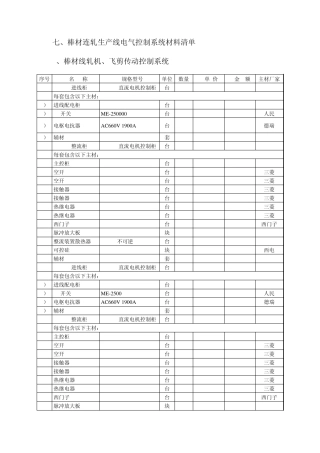 棒材连轧生产线电气控制