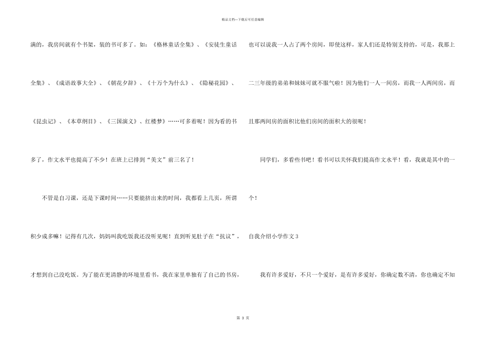 自我介绍小学_第3页