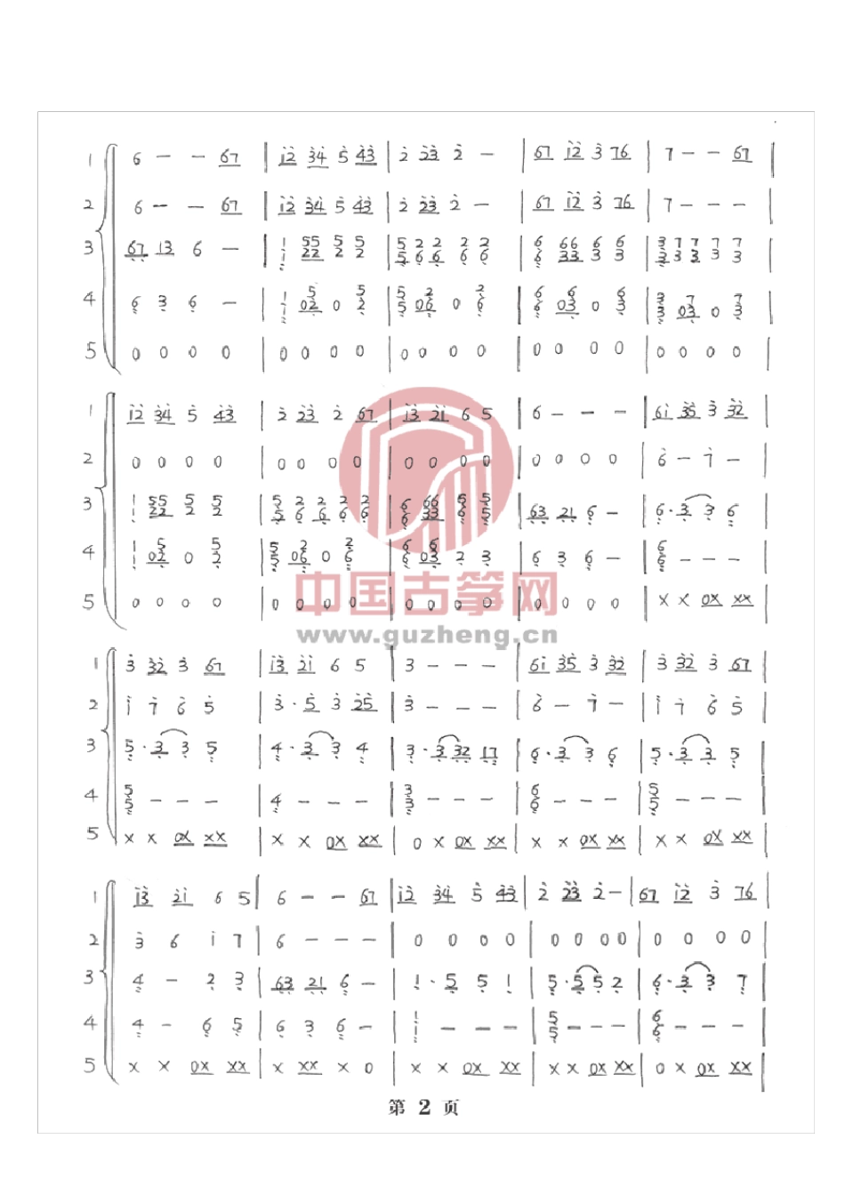 森林狂想曲古筝重奏_第2页