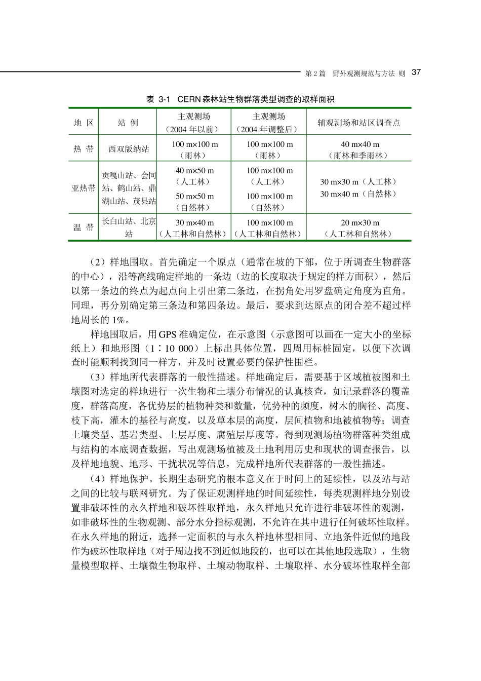 森林生态系统生物野外观测规范与方法_第3页