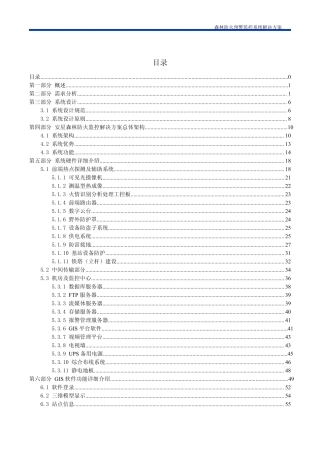 森林防火视频监控预警系统