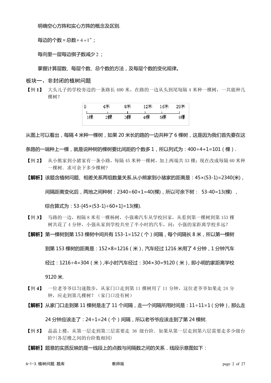 植树问题的公式知识点_第2页