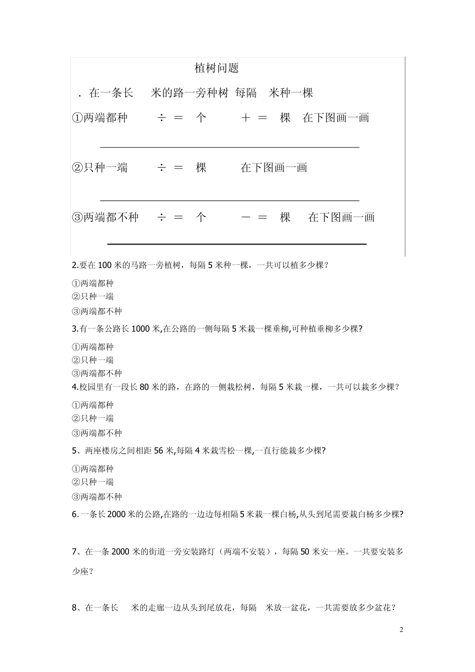 植树问题简单_第2页