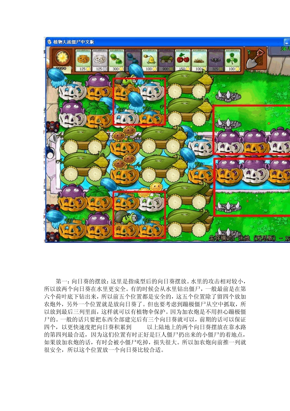 植物大战僵尸无尽版布阵_第2页