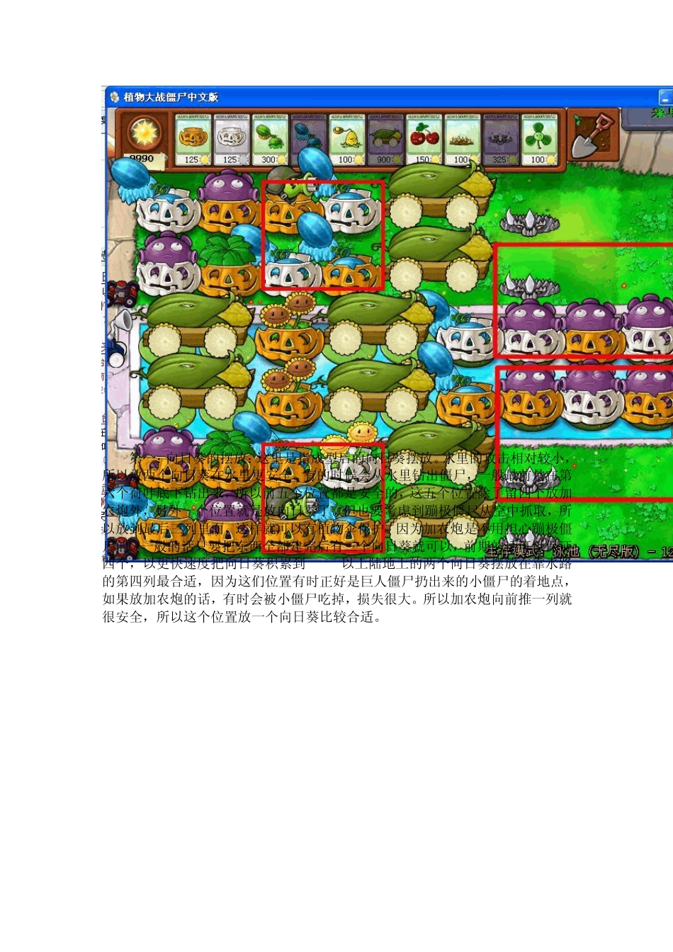 植物大战僵尸无尽版布阵图(详解)_第2页