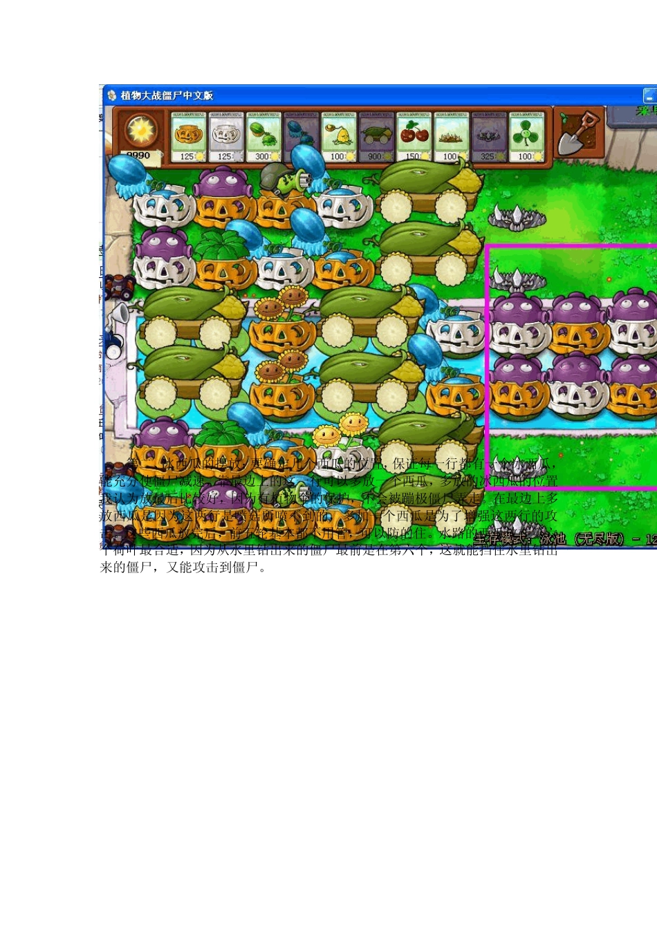 植物大战僵尸无尽版布阵图(详解)_第3页