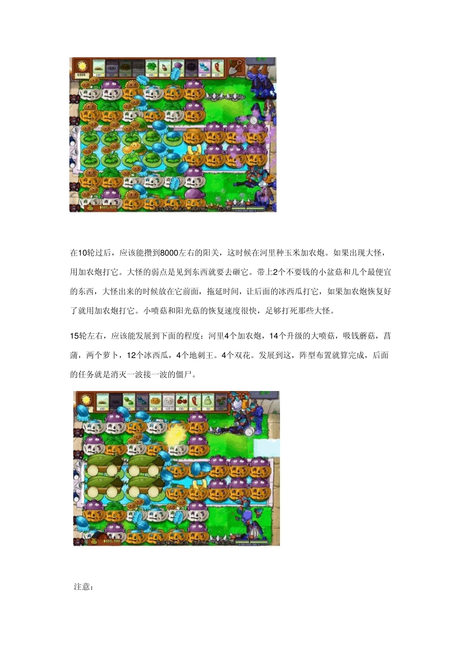 植物大战僵尸泳池无尽版100关攻略_第3页