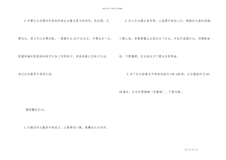 自由泳的动作要领图解_第3页