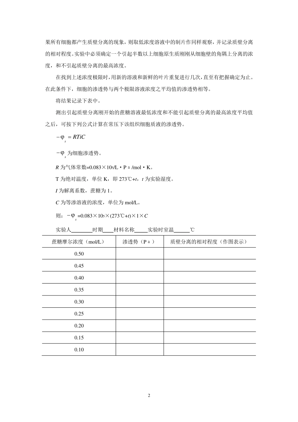 植物生理学实验指导_第2页