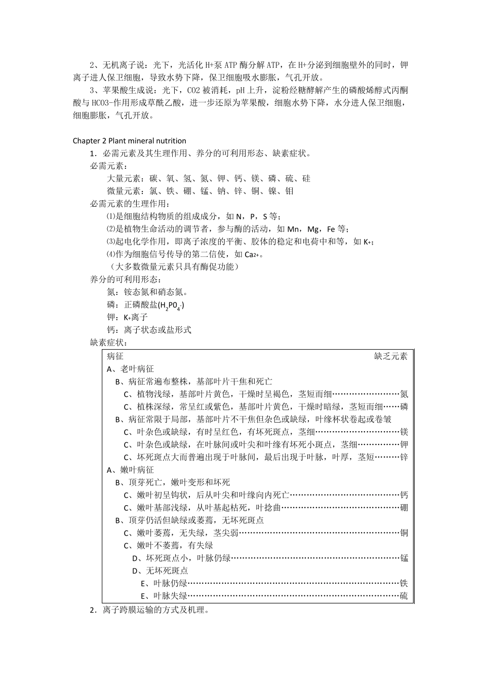 植物生理学重点整理_第3页