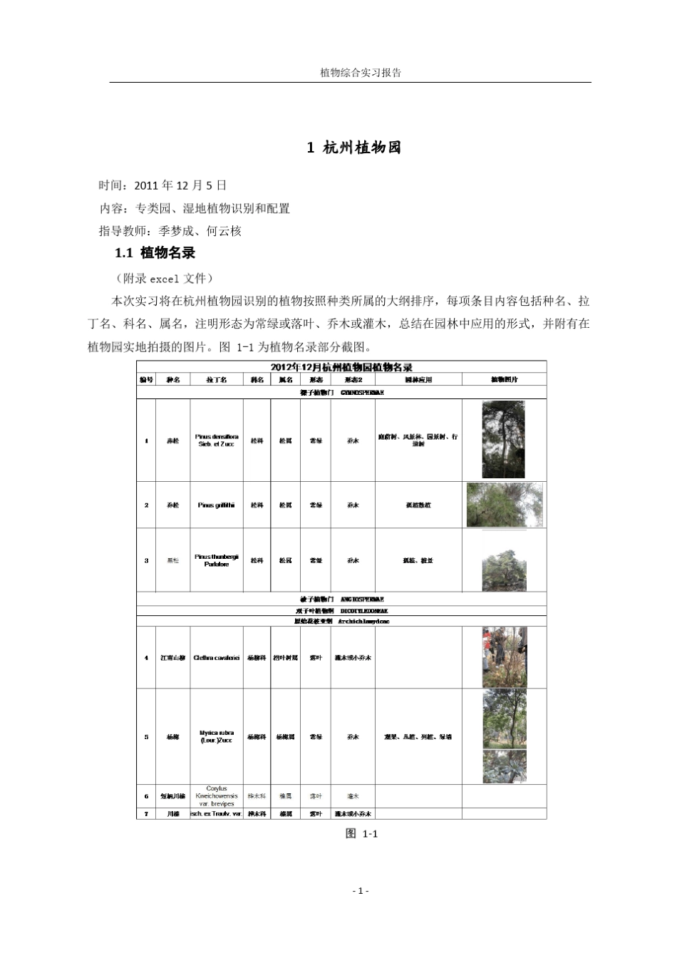 植物综合实习报告(杭州)_第2页