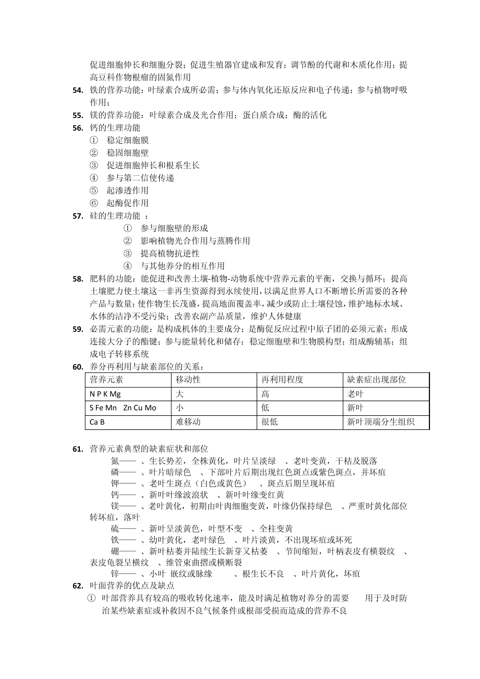 植物营养与施肥考试_第3页