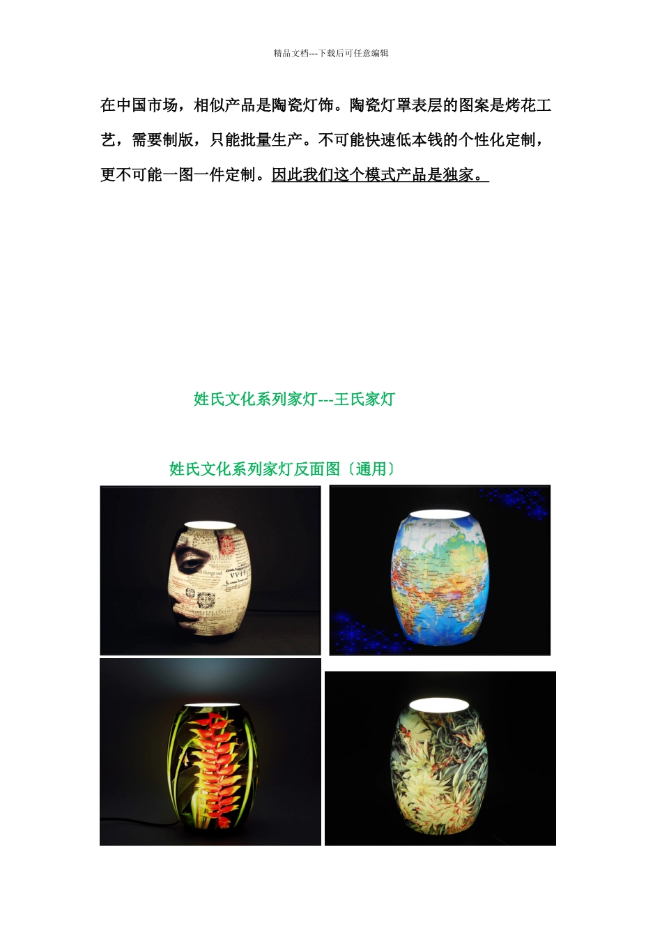 艺术灯饰艺术酒桶等产品融资说明书商业计划书_第3页