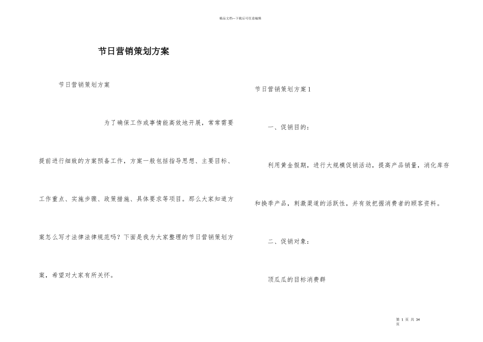 节日营销策划方案_第1页