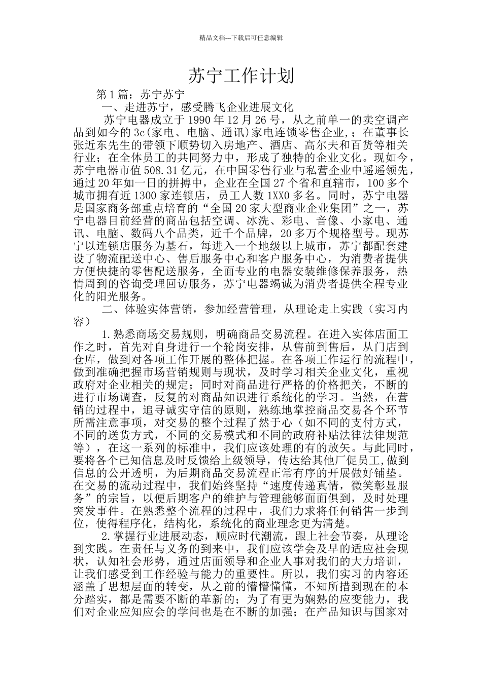 苏宁工作计划_第1页