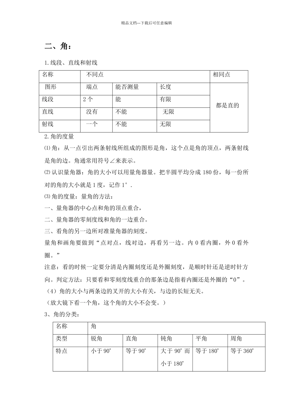 苏教版四年级上册数学知识点总结_第2页