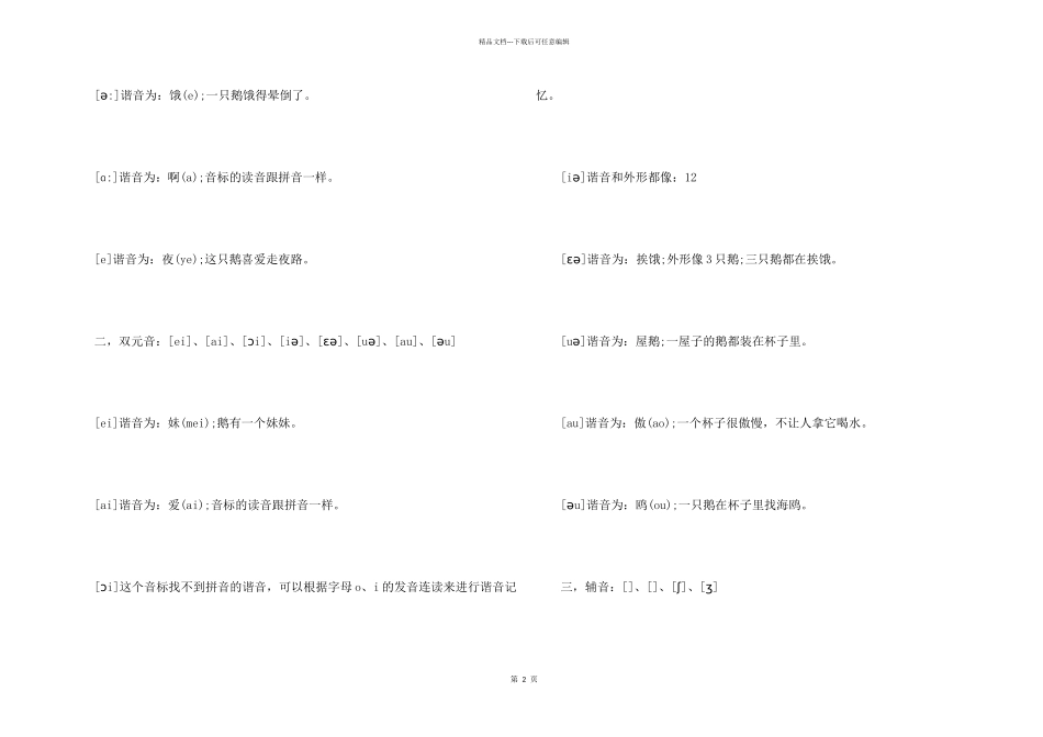 英语48个音标的快速记忆法_第2页