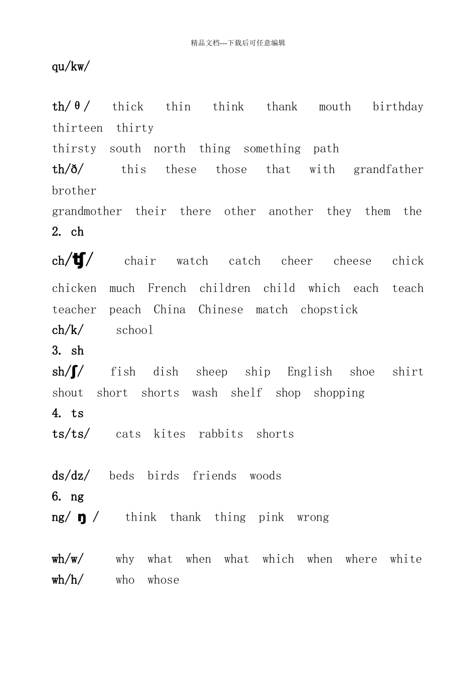 英语字母及字母组合发音规律归纳总结_第2页