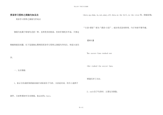 英语学习资料之倒装句知识点